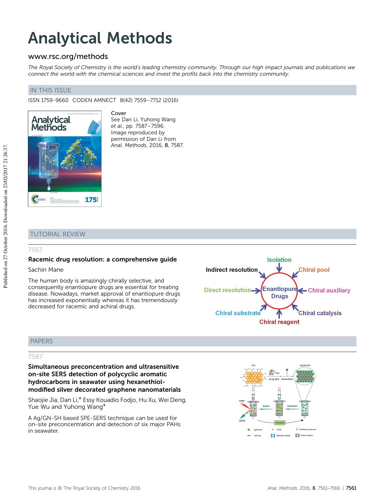 Racemic drug resolution: a comprehensive guide by Unknown