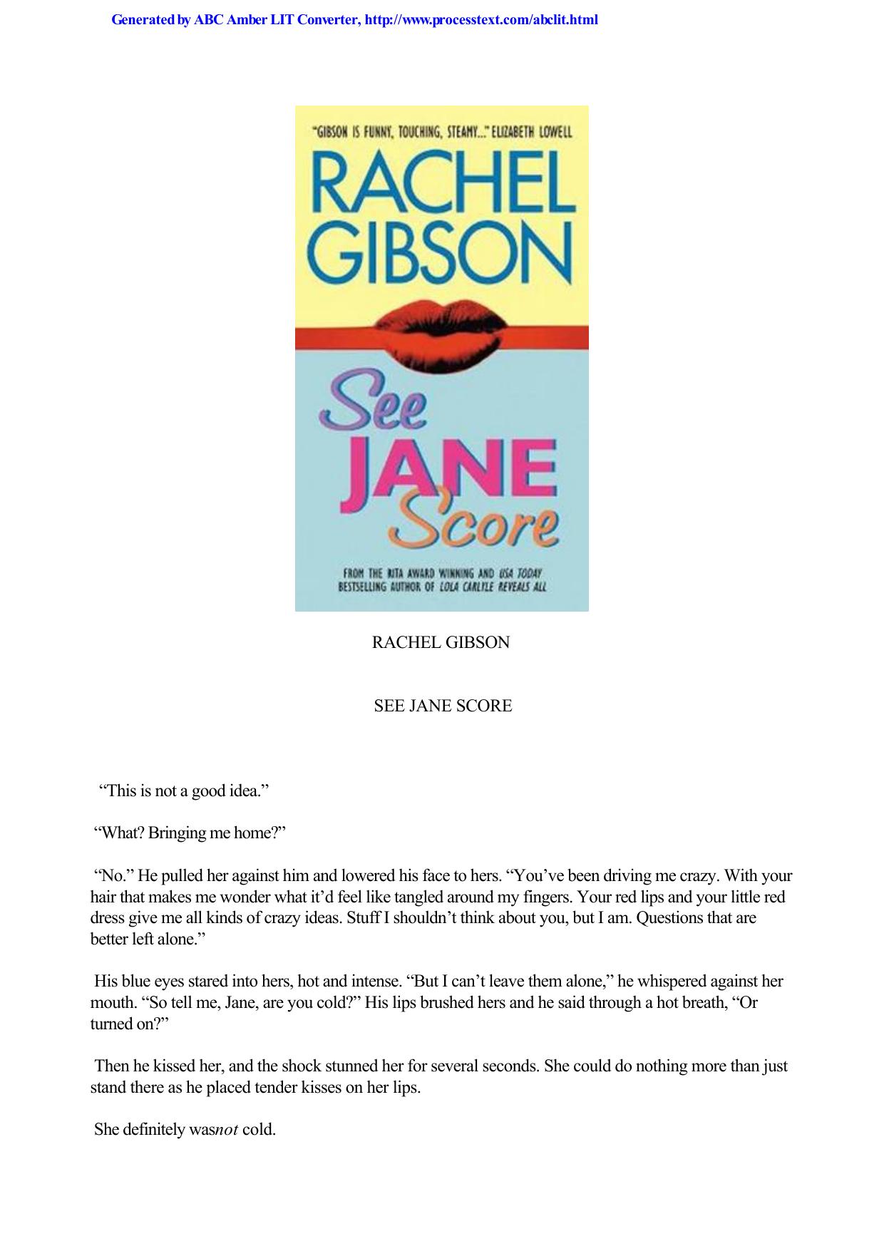 Rachel Gibson - Hockey Team 02 by See Jane Score