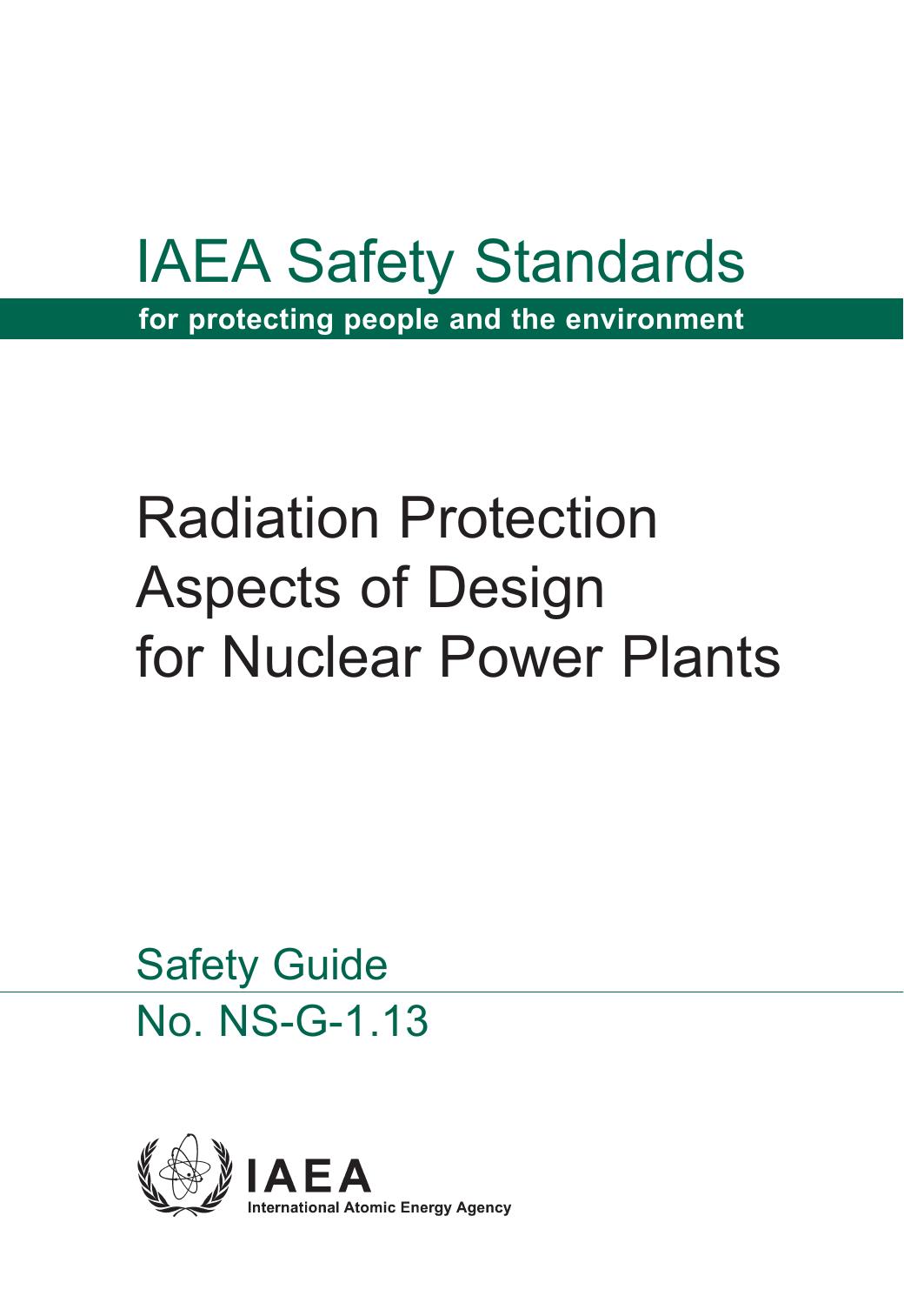 Radiation Protection by Aspects of Design for Nuclear Powerplants (IAEA NS-G-1.13)