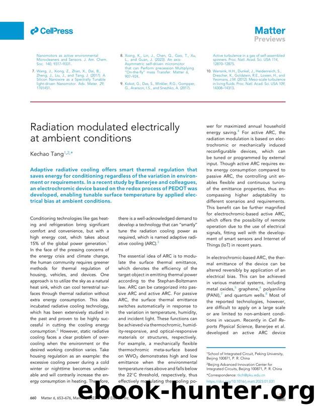 Radiation modulated electrically at ambient conditions by Kechao Tang