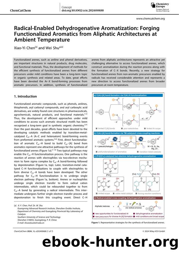 RadicalâEnabled Dehydrogenative Aromatization: Forging Functionalized Aromatics from Aliphatic Architectures at Ambient Temperature by Unknown