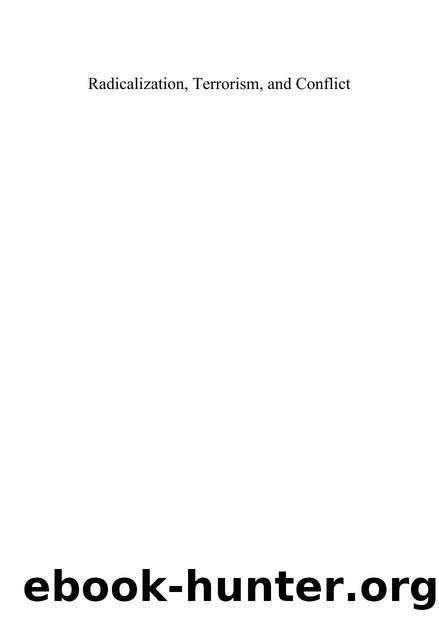 Radicalization, Terrorism, and Conflict by Tali Walters; Rachel Monaghan; J. Martin Ramirez