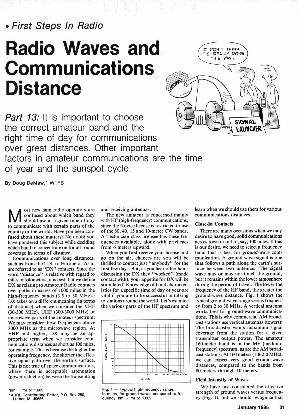 Radio Waves and Communications Distance by QST Magazine Part 13 -- Radio Waves & Communications Distance