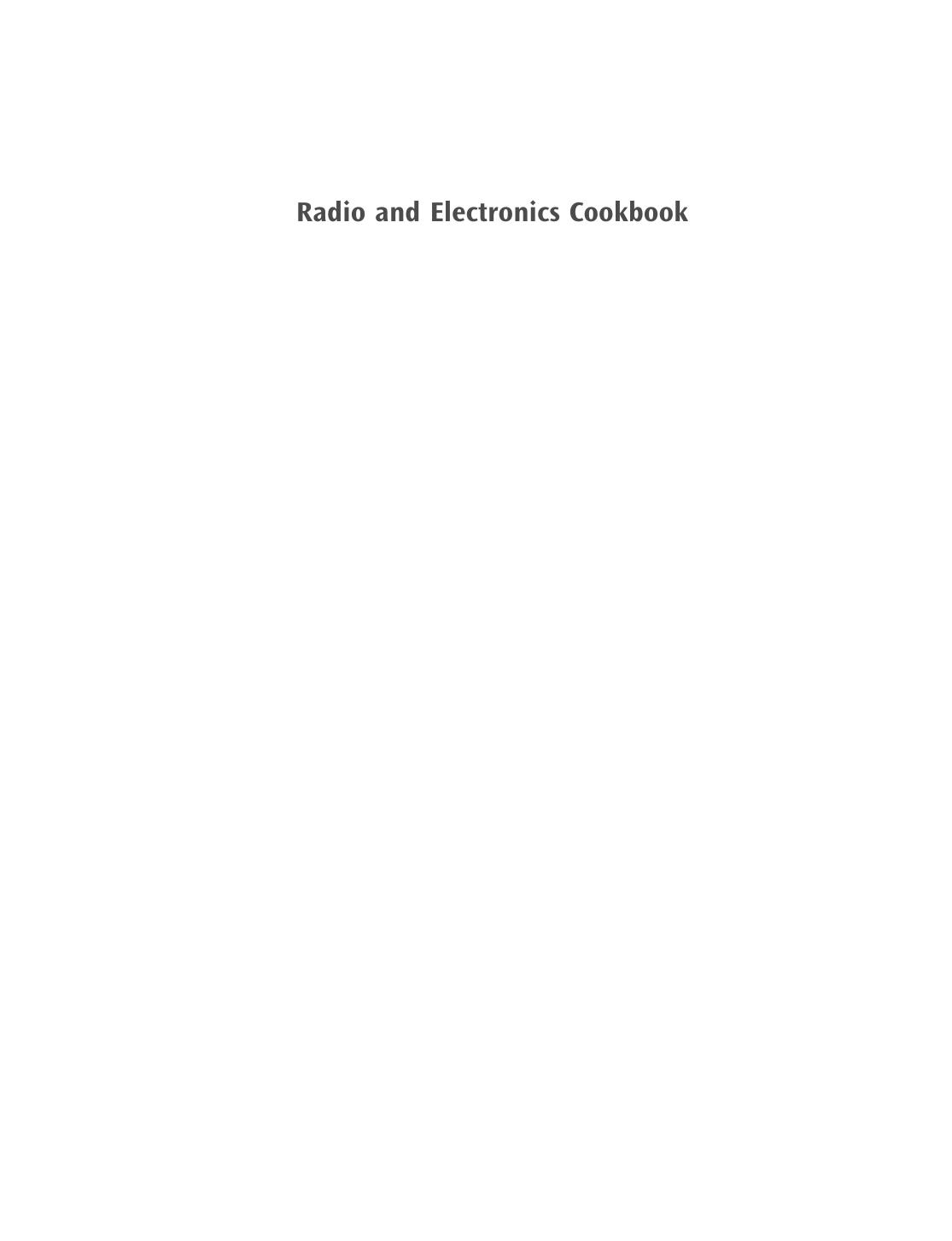 Radio and Electronics Cookbook by Unknown