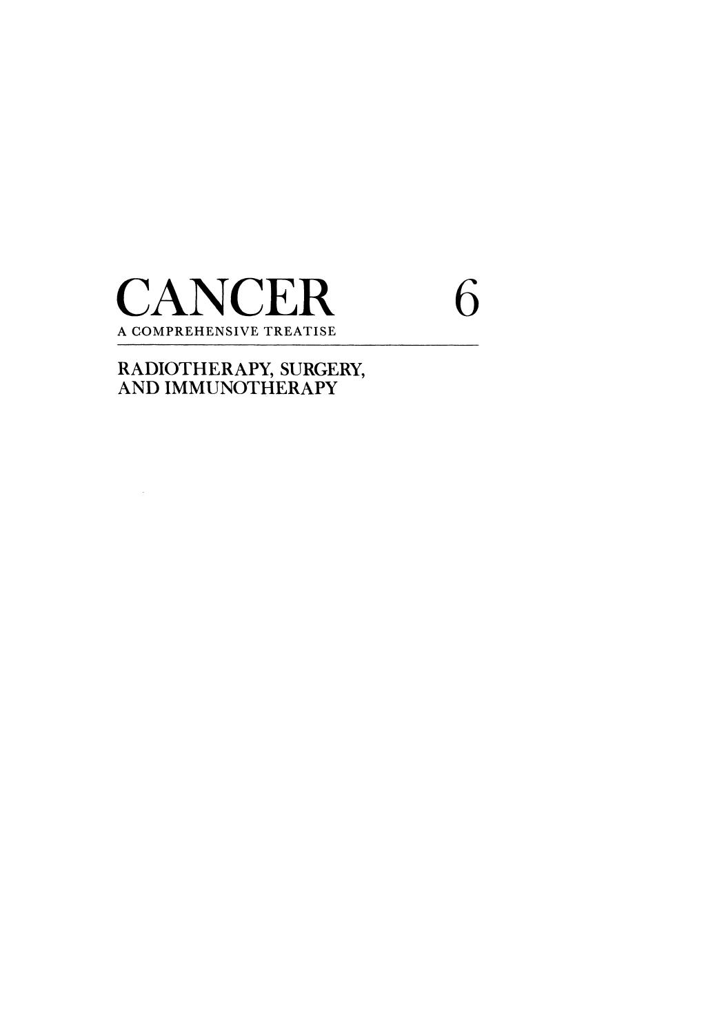 Radiotherapy, Surgery, and Immunotherapy by Henry S. Kaplan (auth.) Frederick F. Becker (eds.)