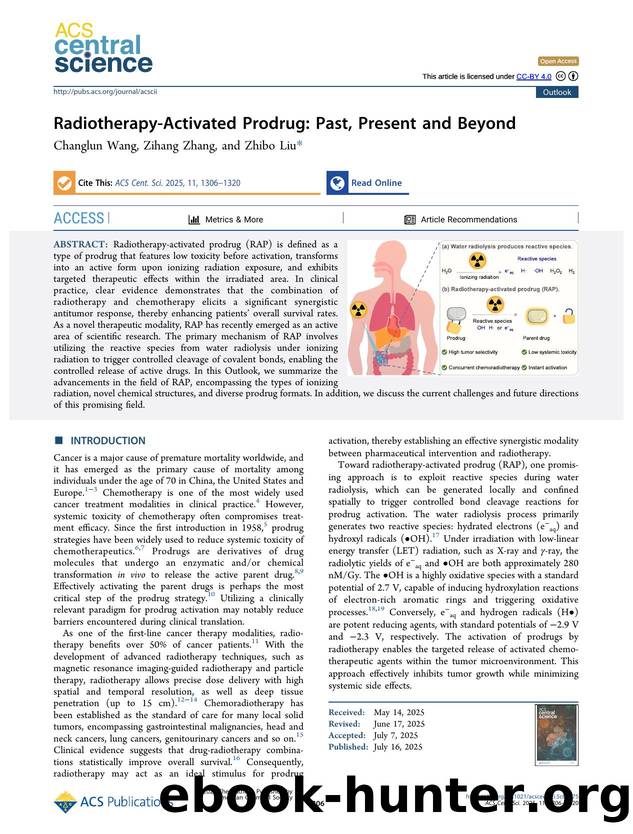 Radiotherapy-Activated Prodrug: Past, Present and Beyond by Changlun Wang & Zihang Zhang & Zhibo Liu