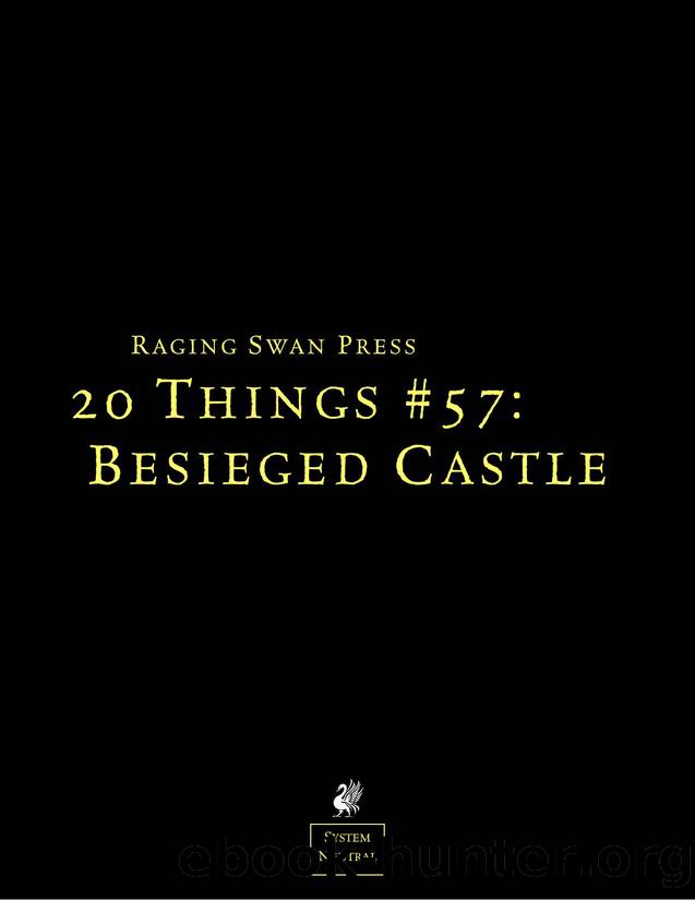 Raging Swan 20 Things #57 Besieged Castle [print] by Unknown