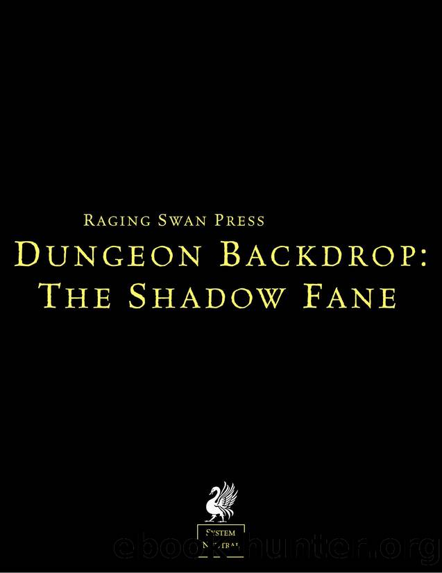 Raging Swan Dungeon Backdrop The Shadow Fane by Unknown