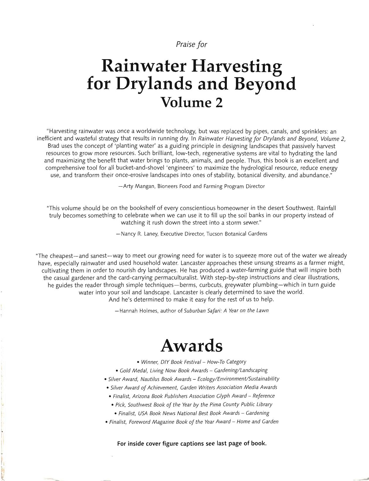 Rainwater Harvesting for Drylands and Beyond Volume 2 by Unknown
