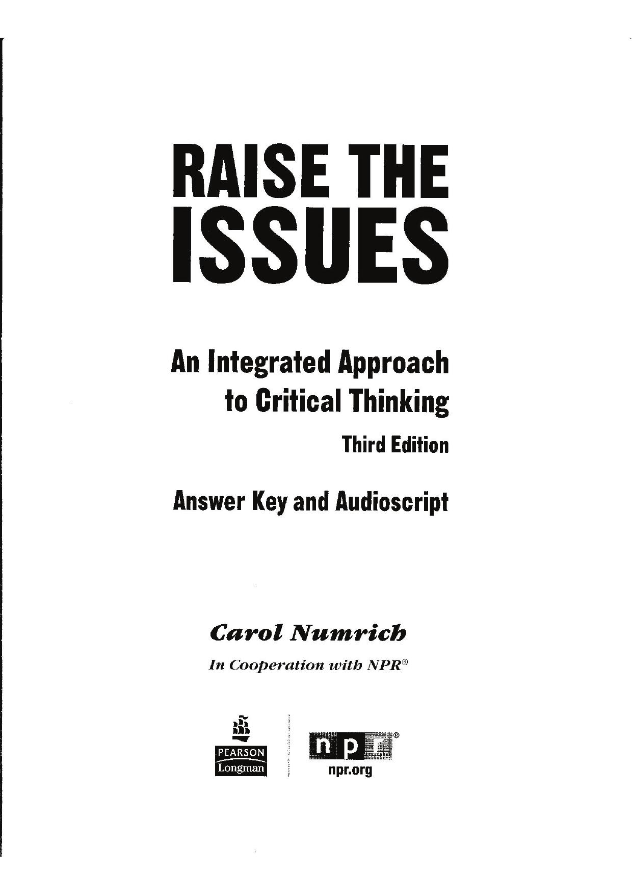 Raise the issues answers.pdf by Angel Amores