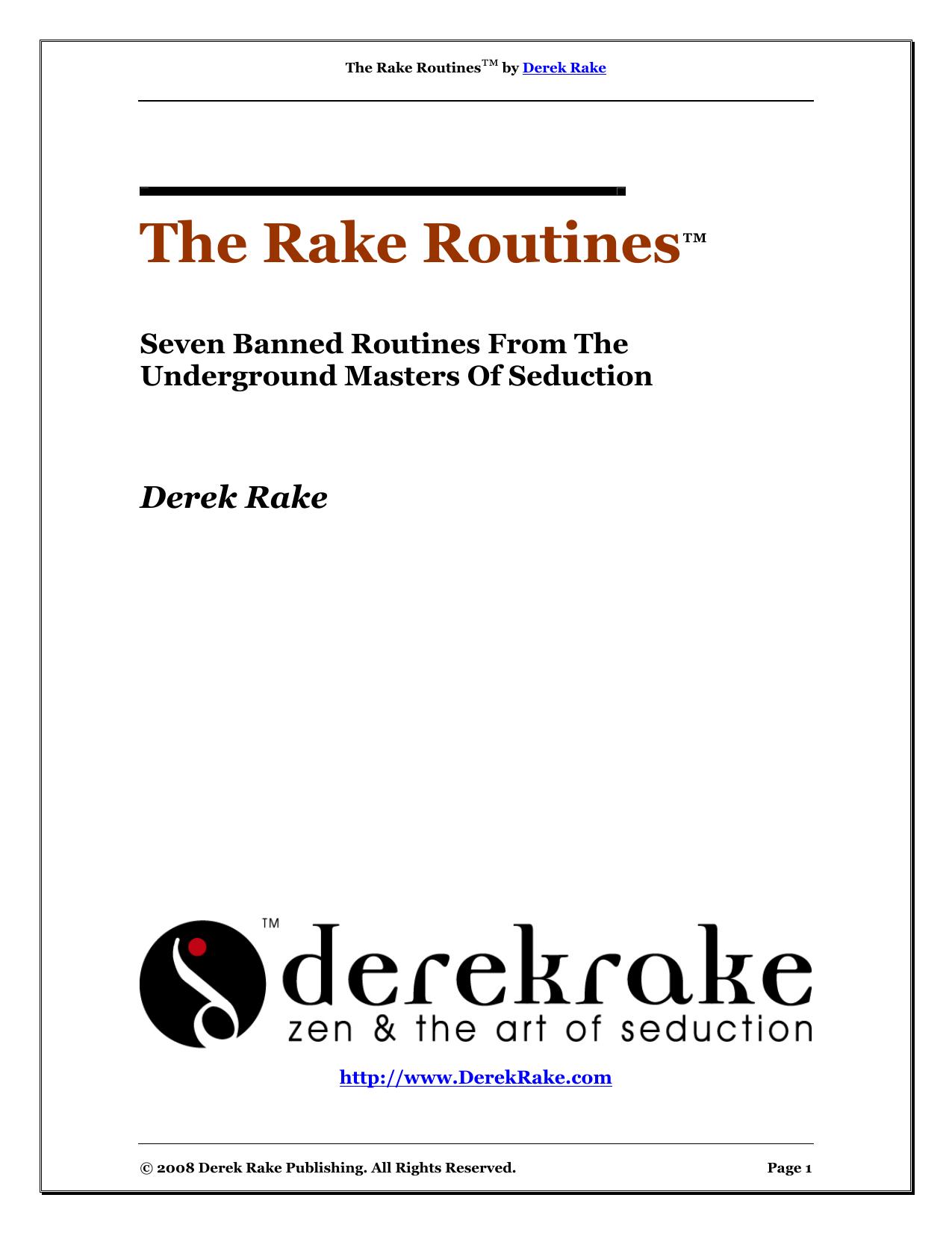 Rake Routines by Unknown