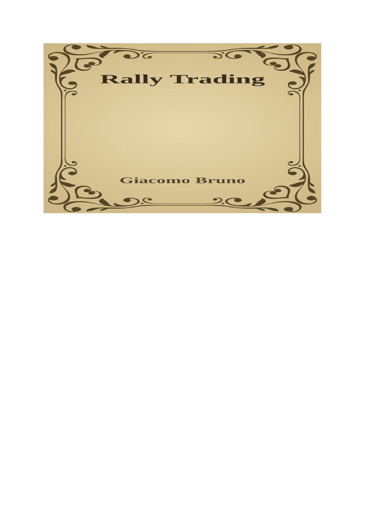 Rally trading by giacomo bruno