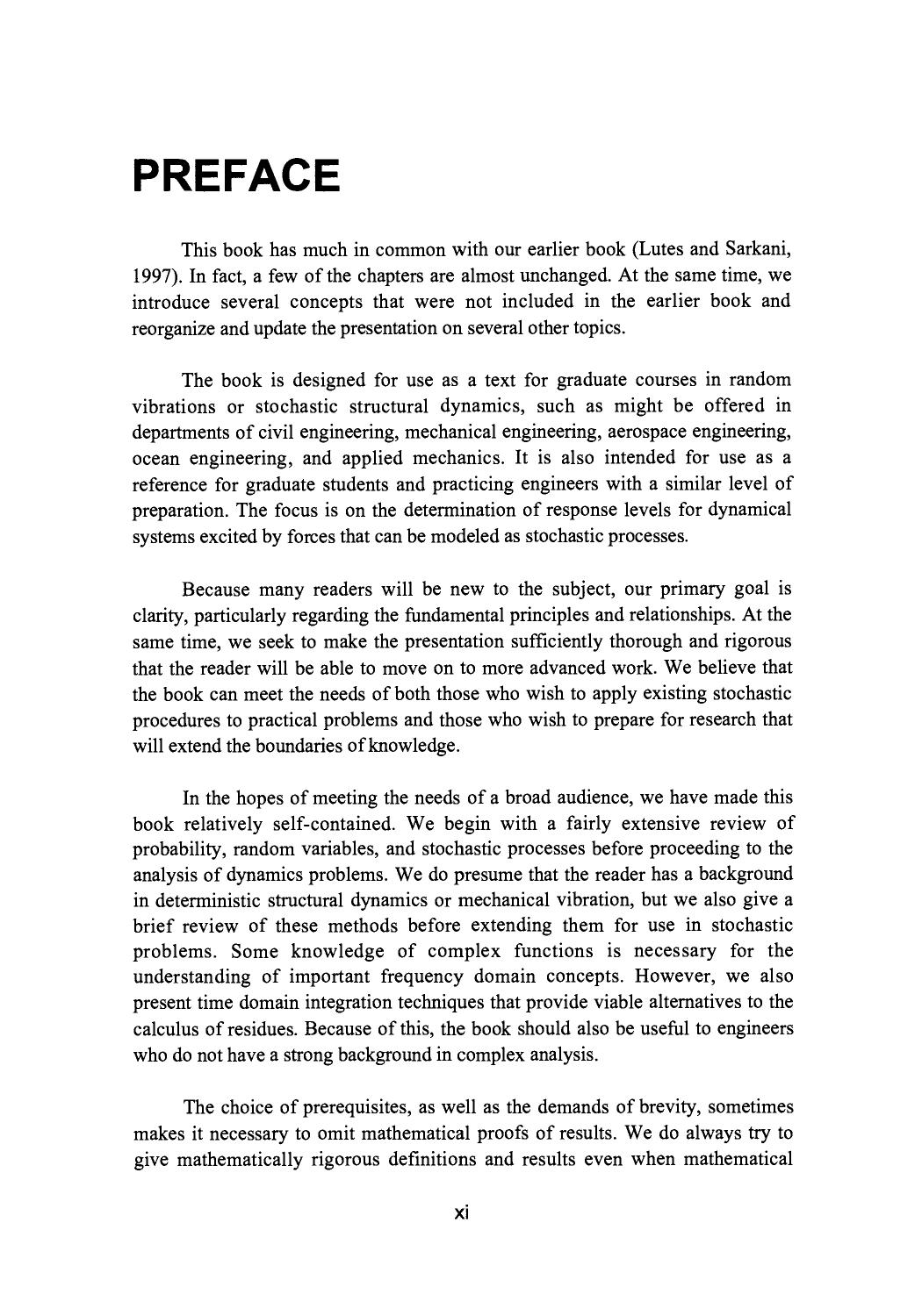 Random Vibrations. Analysis of Structural and Mechanical Systems by Loren D. Lutes and Shahram Sarkani (Auth.)