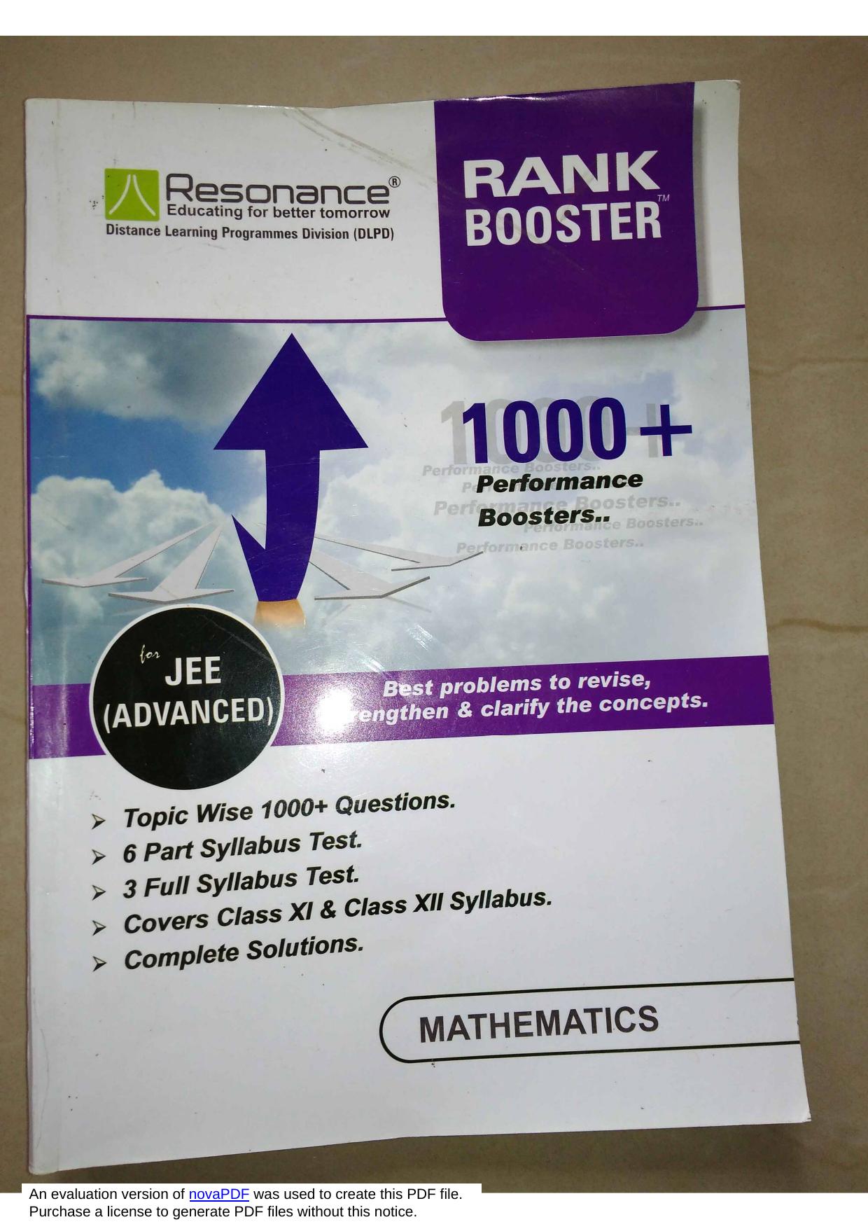 Rank Booster Maths JEE Adv Part1.pdf by resonance