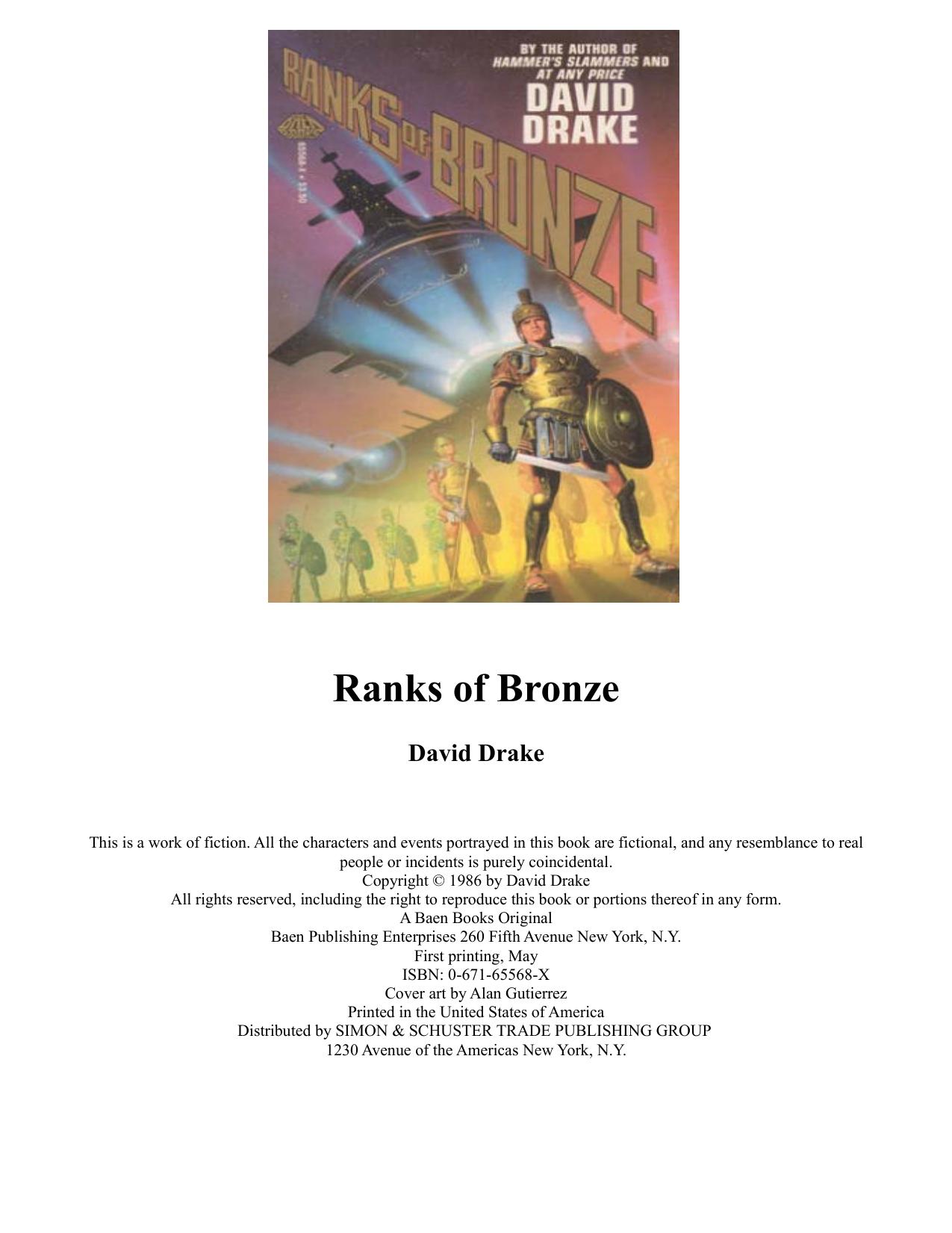 Ranks of Bronze by David Drake