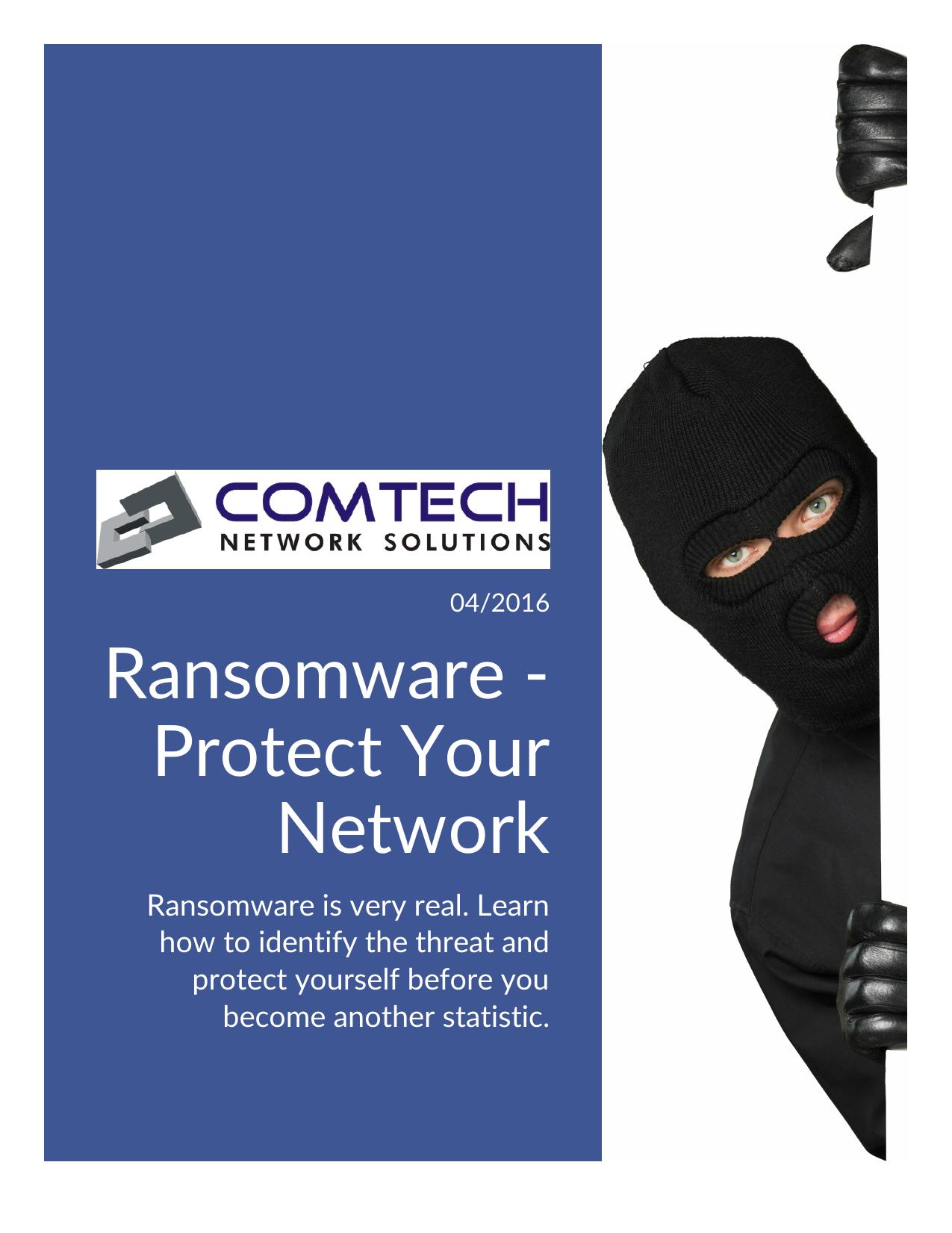 Ransomware: Protect Your Network by Unknow