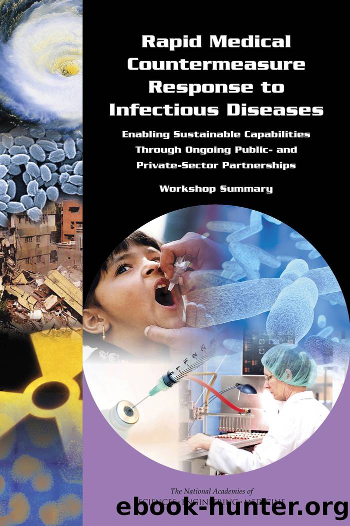 Rapid Medical Countermeasure Response to Infectious Diseases: Enabling Sustainable Capabilities Through Ongoing Public- and Private-Sector Partnerships: Workshop Summary by unknow