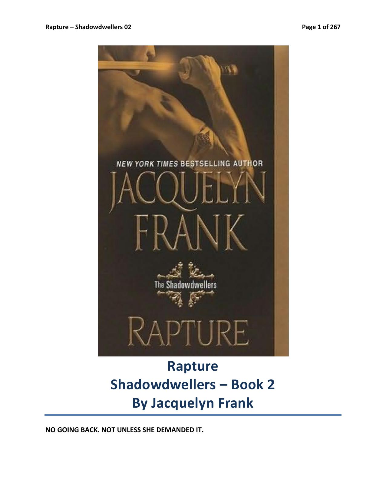 Rapture by Jacquelyn Frank