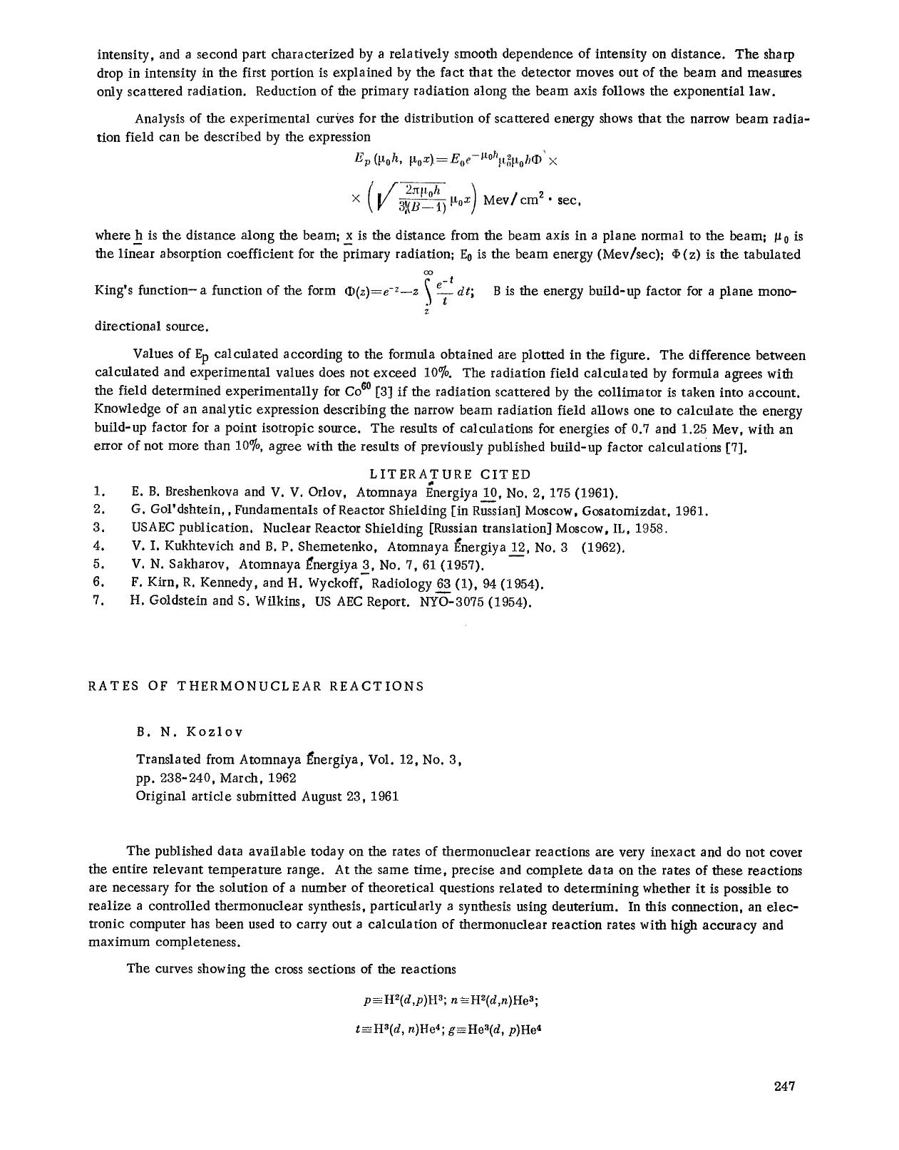 Rates of thermonuclear reactions by Unknown