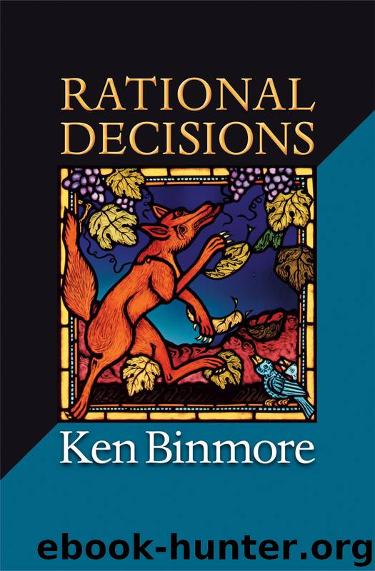 Rational Decisions by Binmore Ken