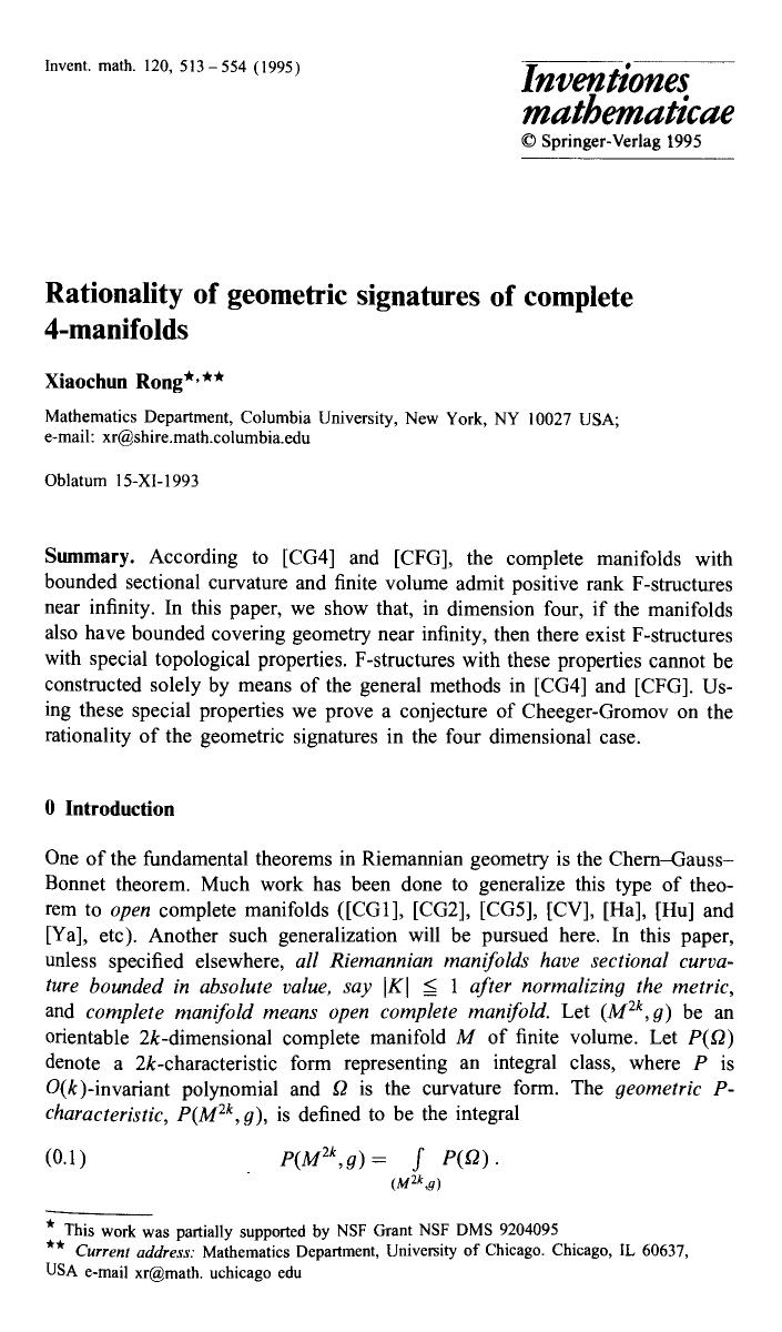Rationality of geometric signatures of complete 4-manifolds by Unknown