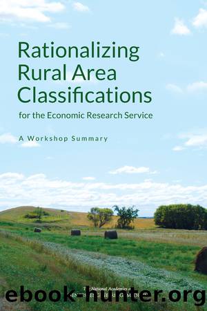 Rationalizing Rural Area Classifications for the Economic Research Service: A Workshop Summary by Gooloo S. Wunderlich