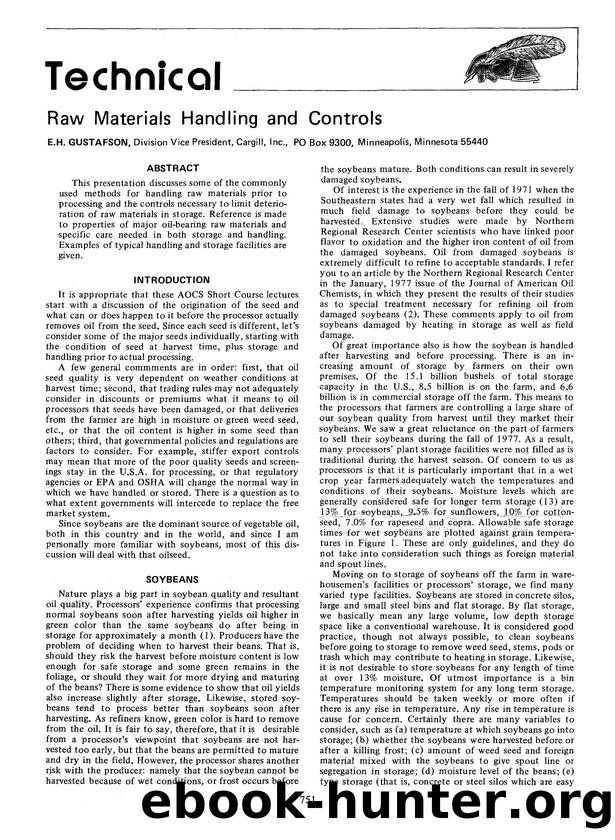 Raw materials handling and controls by Unknown