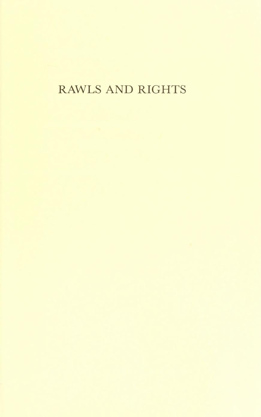 Rawls and Rights by Rex Martin