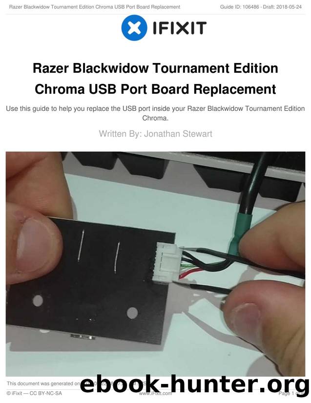 Razer Blackwidow Tournament Edition Chroma USB Port Board Replacement by Unknown