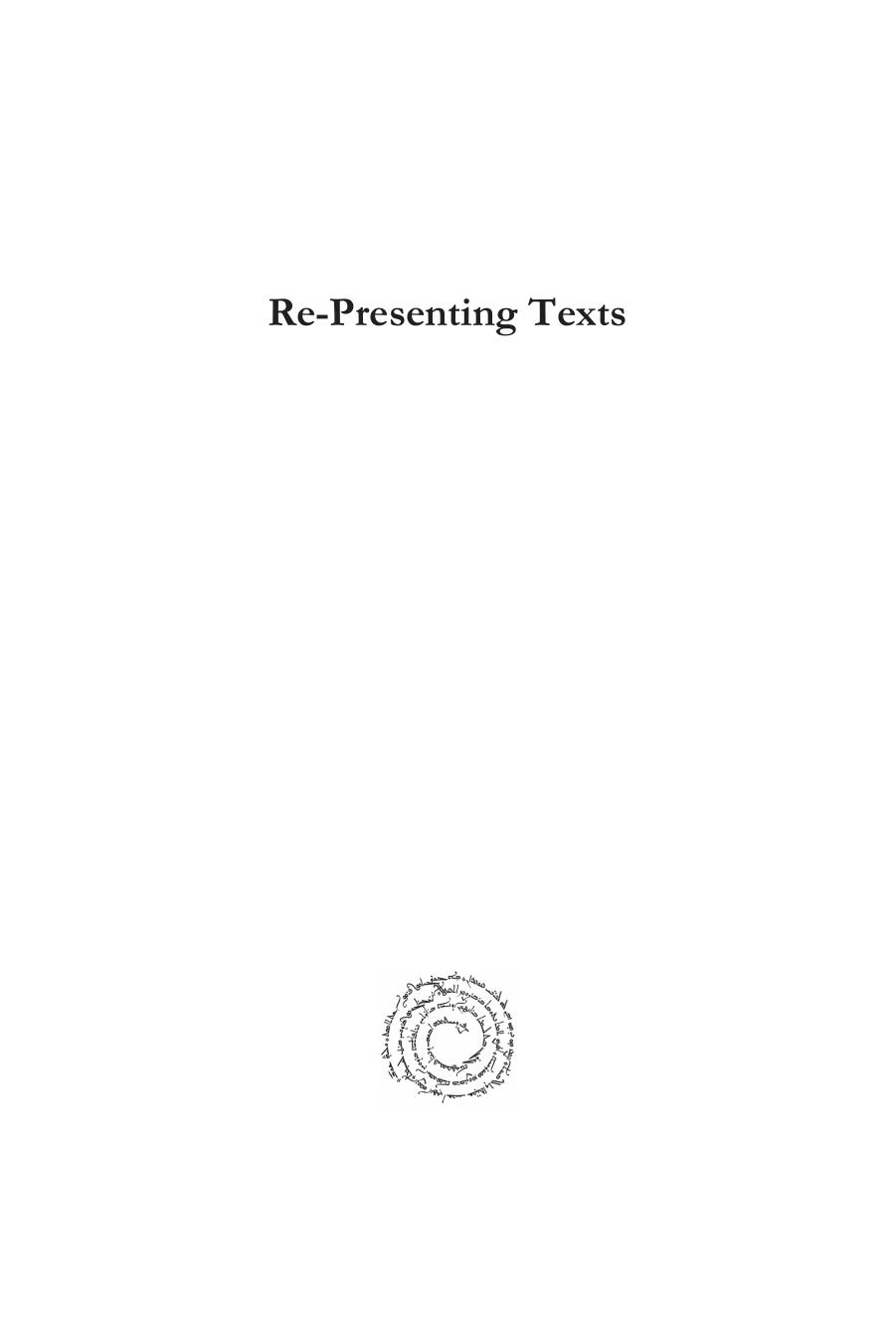 Re-Presenting Texts: Jewish and Black Biblical Interpretation by W. David Nelson; Rivka Ulmer