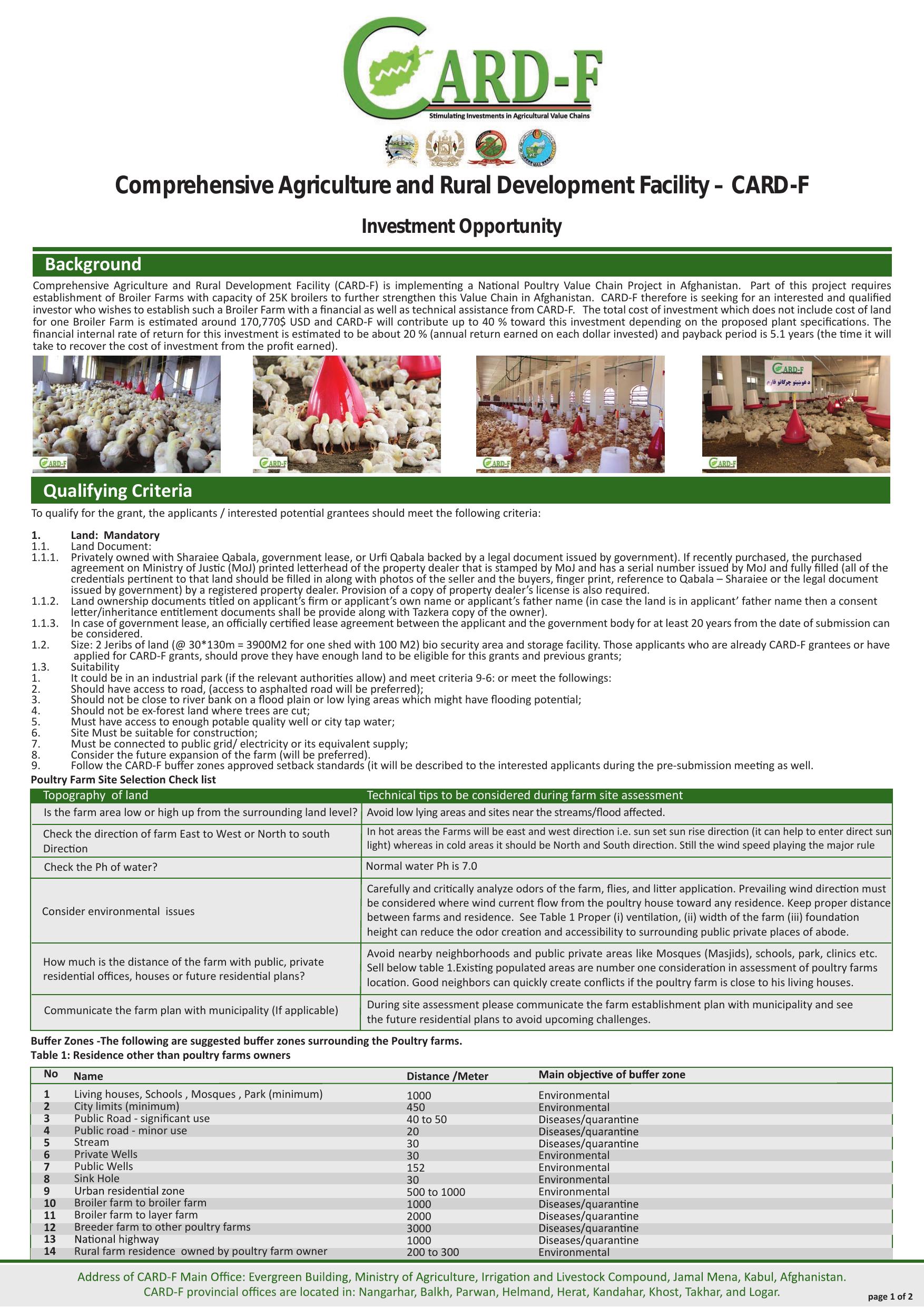 Re-announcement of Investment Opportunity for 25K broiler farms-English by Unknown