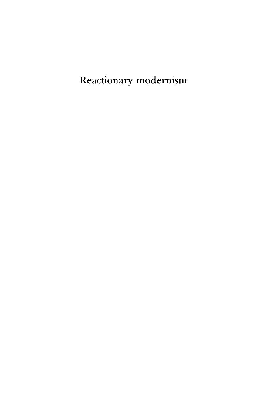 Reactionary Modernism by Jeffrey Herf (1984)