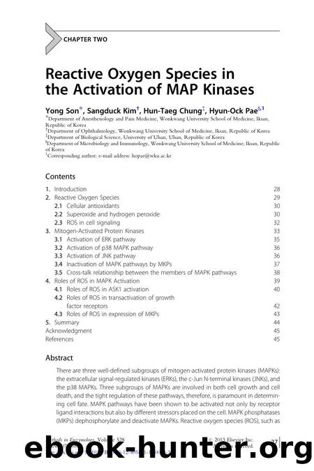 Reactive Oxygen Species in the Activation of MAP Kinases by Yong Son & Sangduck Kim & Hun-Taeg Chung & Hyun-Ock Pae