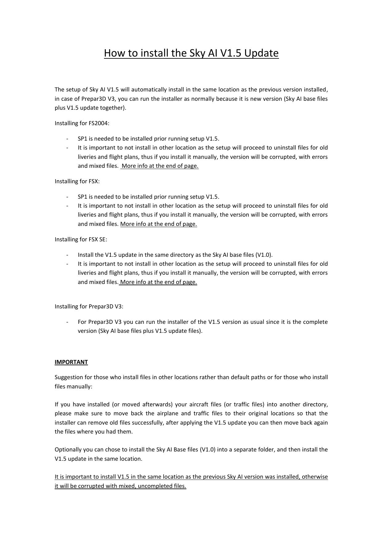 Read before installing Sky AI V1.5 by Usuario