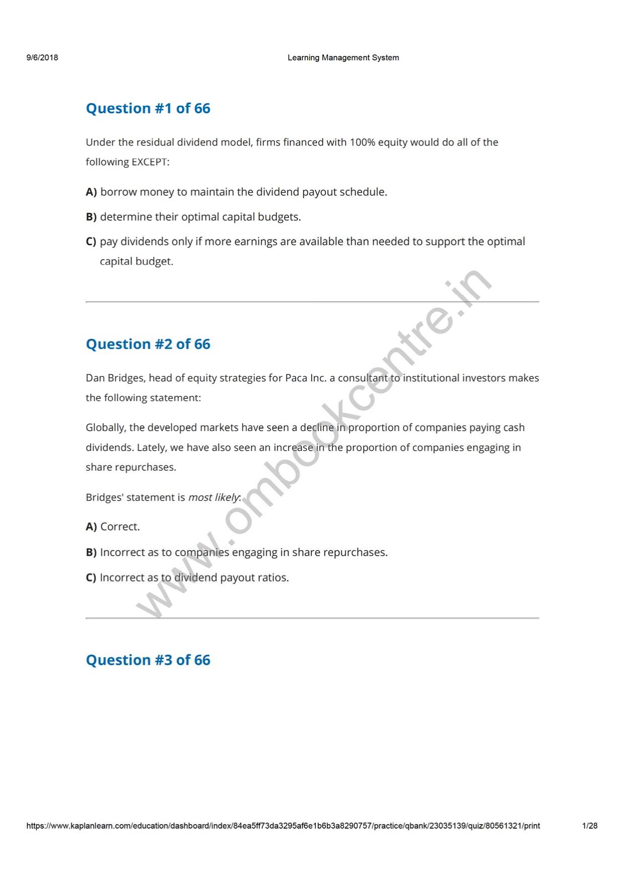 Reading 22 Dividends and Share Repurchases Analysis.pdf by Comp-4