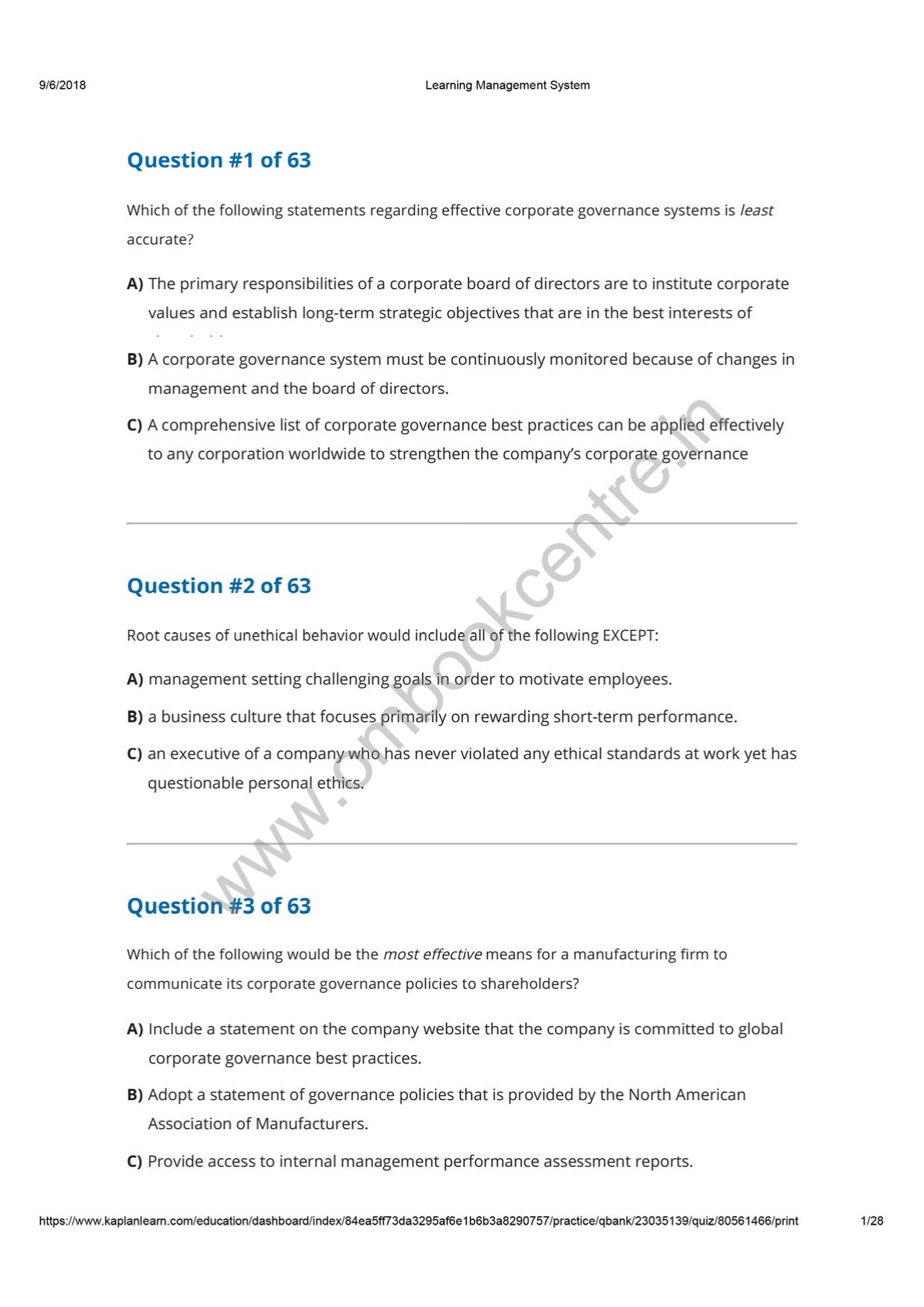 Reading 23 24 Corporate Performance, Governance, and Business Ethics, Corporate Governance.pdf by Comp-4