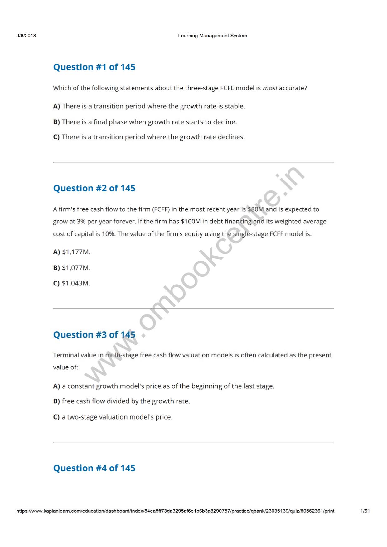 Reading 30 Free Cash Flow Valuation.pdf by Comp-4