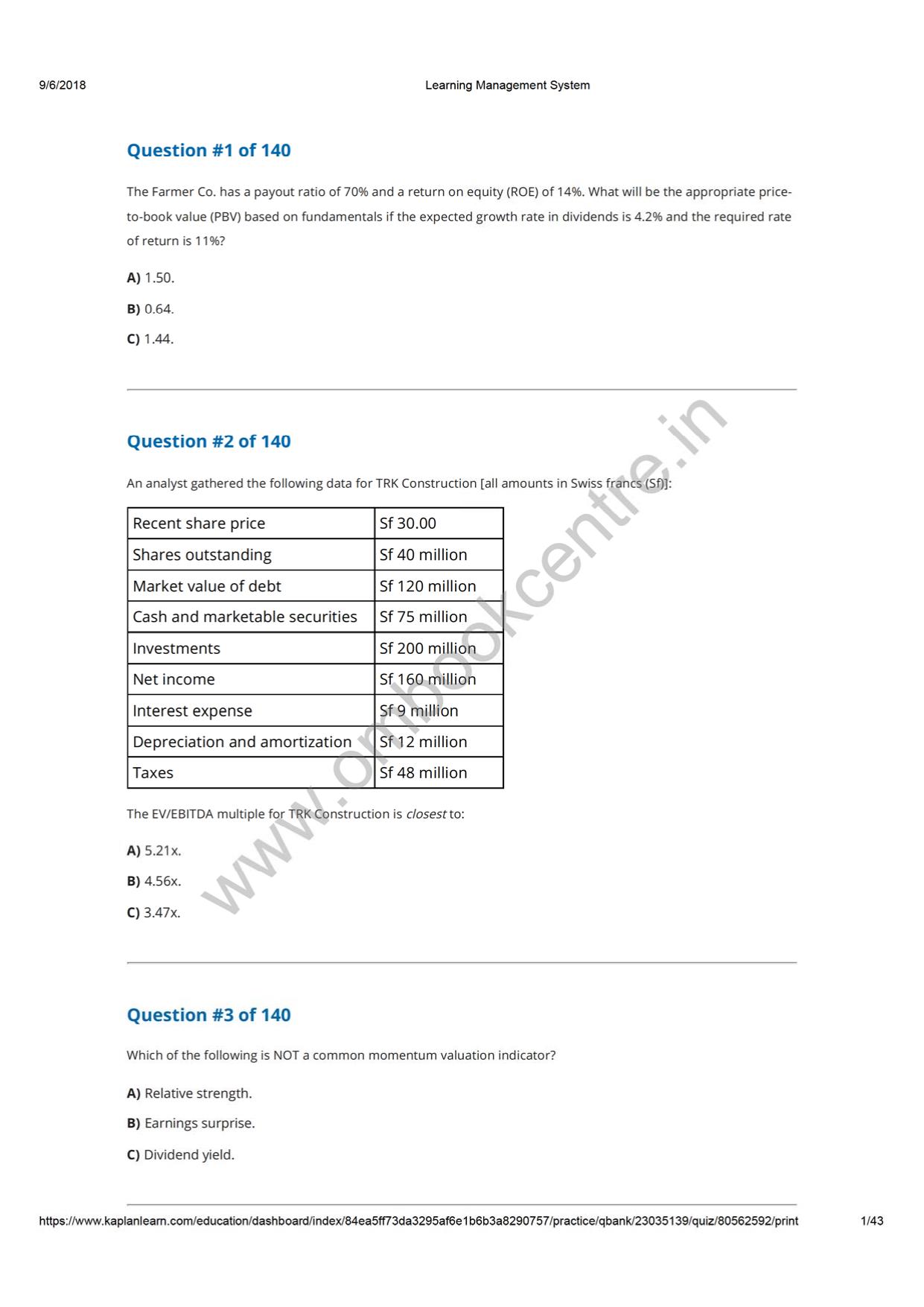 Reading 31 Market-Based Valuation, Price and Enterprise Value Multiple.pdf by Comp-4