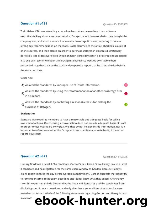 Reading 73 Ethics Application by Answers
