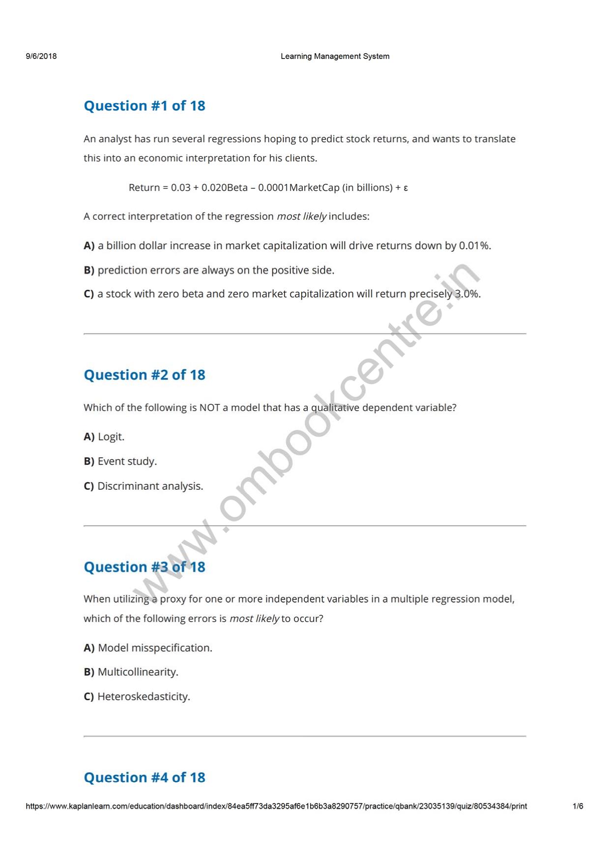 Reading 8 Multiple Regression and Issues in Regression Analysis 2.pdf by Comp-4
