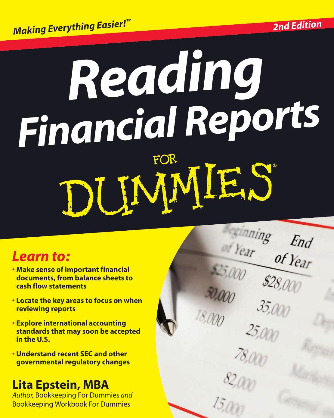 Reading Financial Reports For Dummies by Lita Epstein