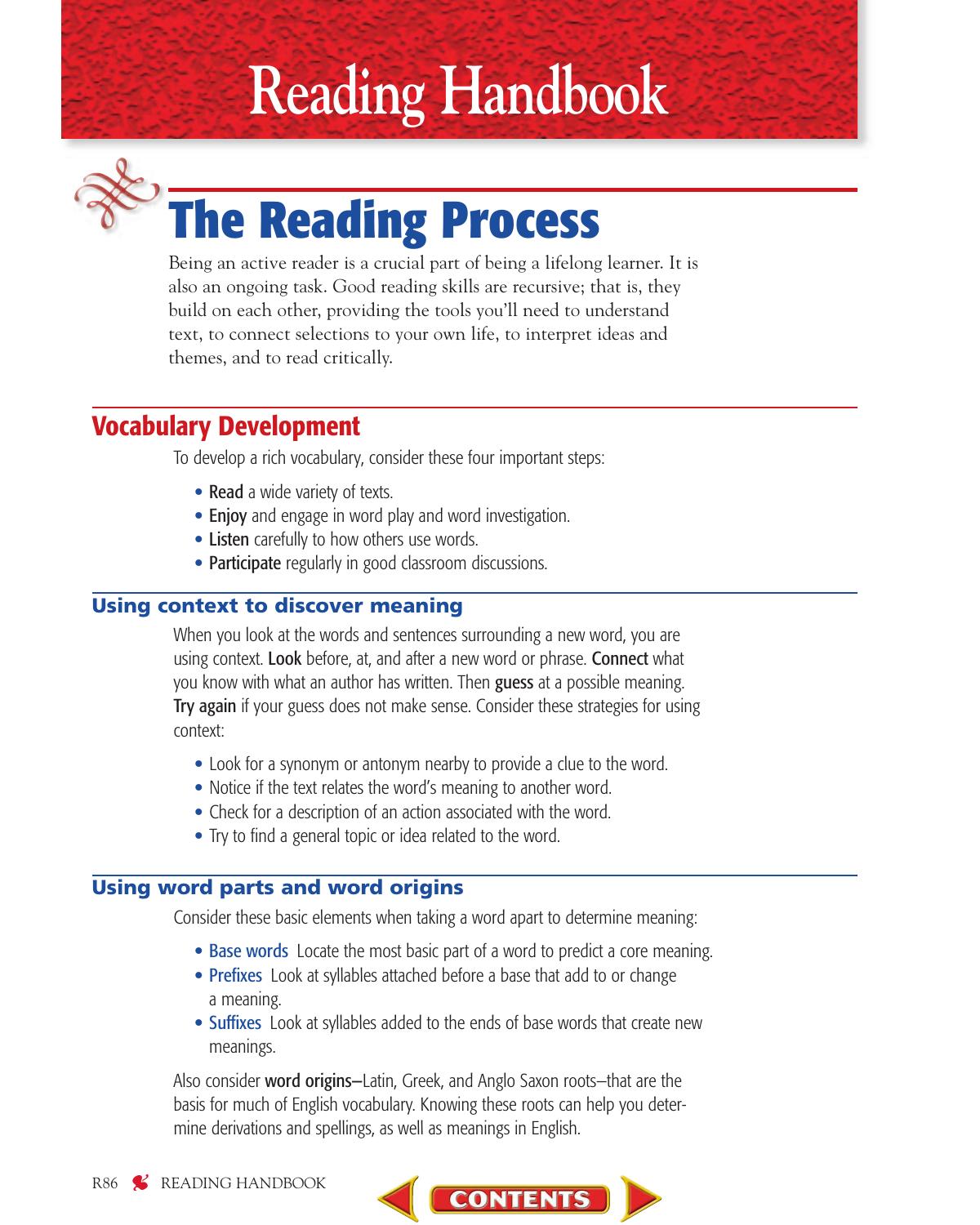 Reading Handbook by Glencoe/McGraw-Hill