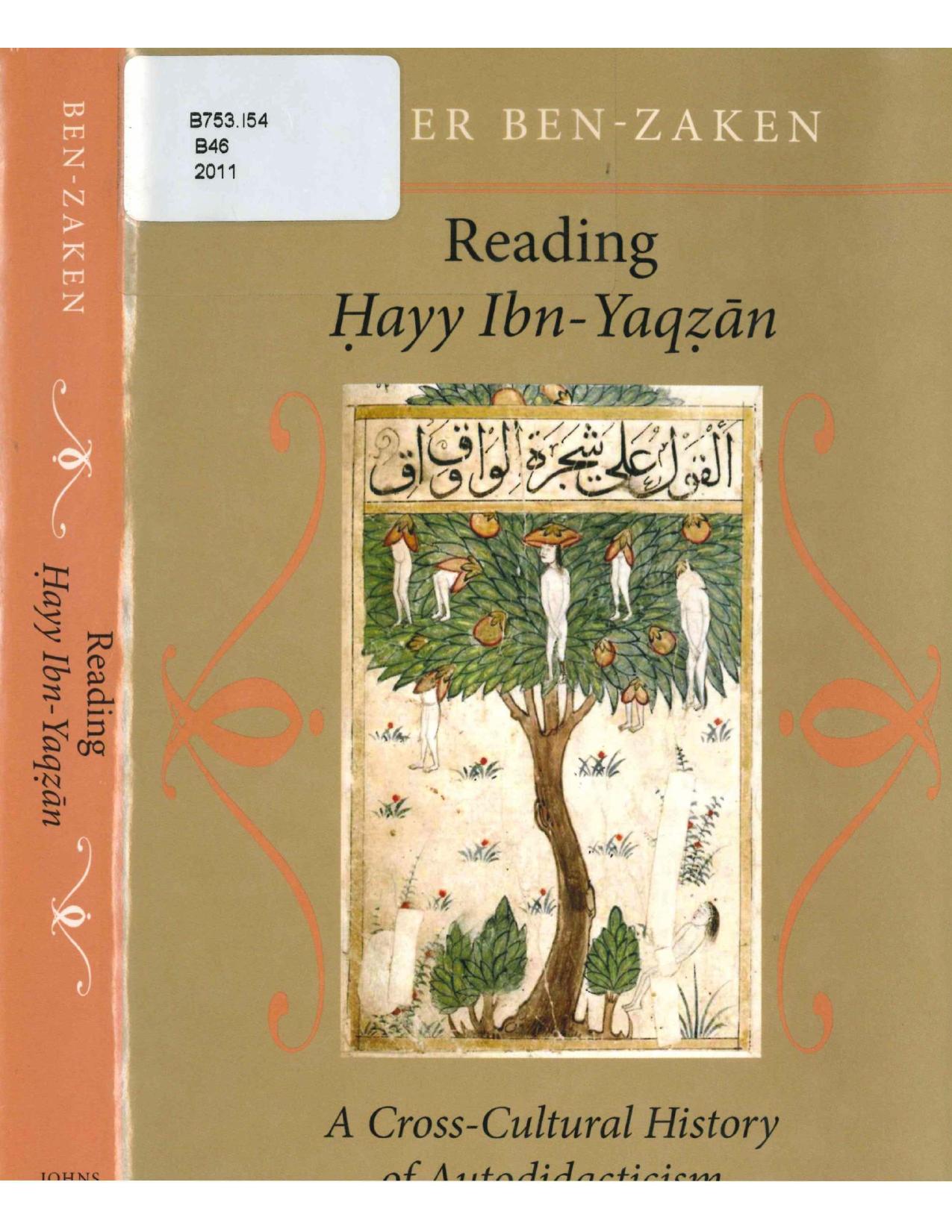 Reading Hayy Ibn-Yaqzan - A Cross-Cultural History of Autodidatism by Avner Ben-Zaken