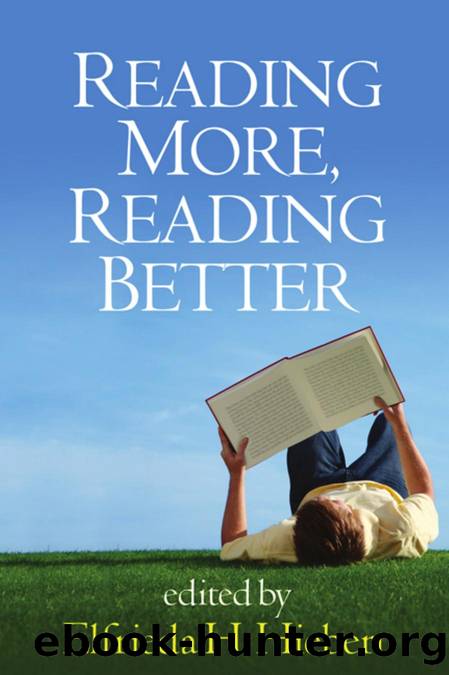 Reading More, Reading Better by Elfrieda H. Hiebert