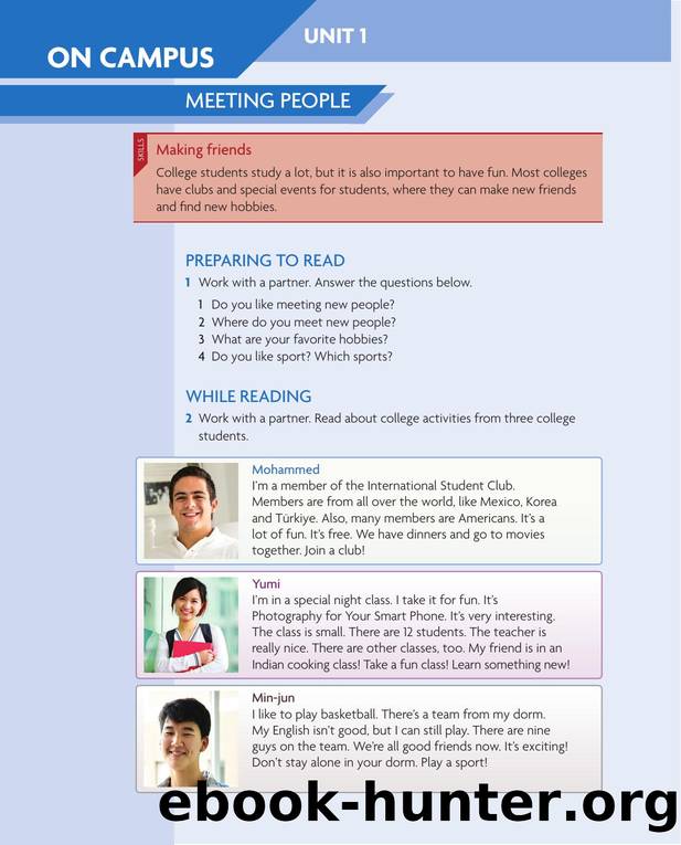 Reading and Writing 1 On Campus Unit 1 by Unknown