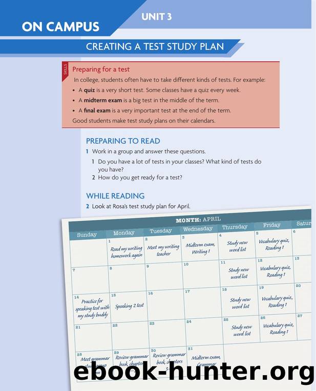 Reading and Writing 1 On Campus Unit 3 by Unknown
