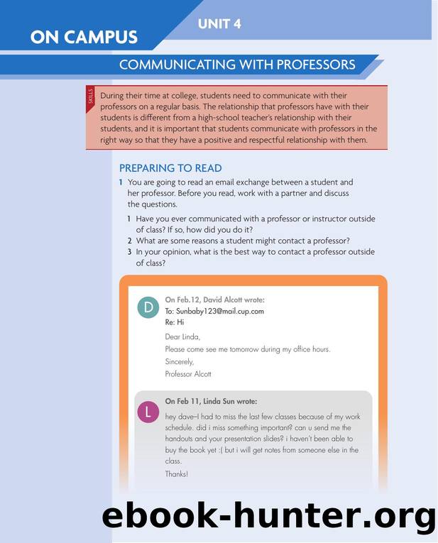 Reading and Writing 3 On Campus Unit 4 by Unknown