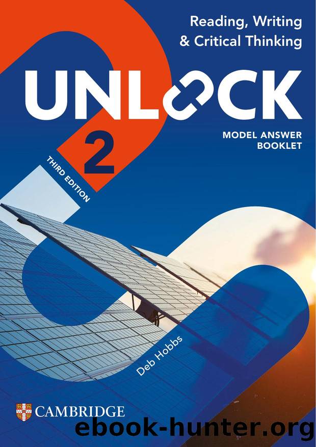 Reading and Writing Level 2 Model answer booklet by Unknown