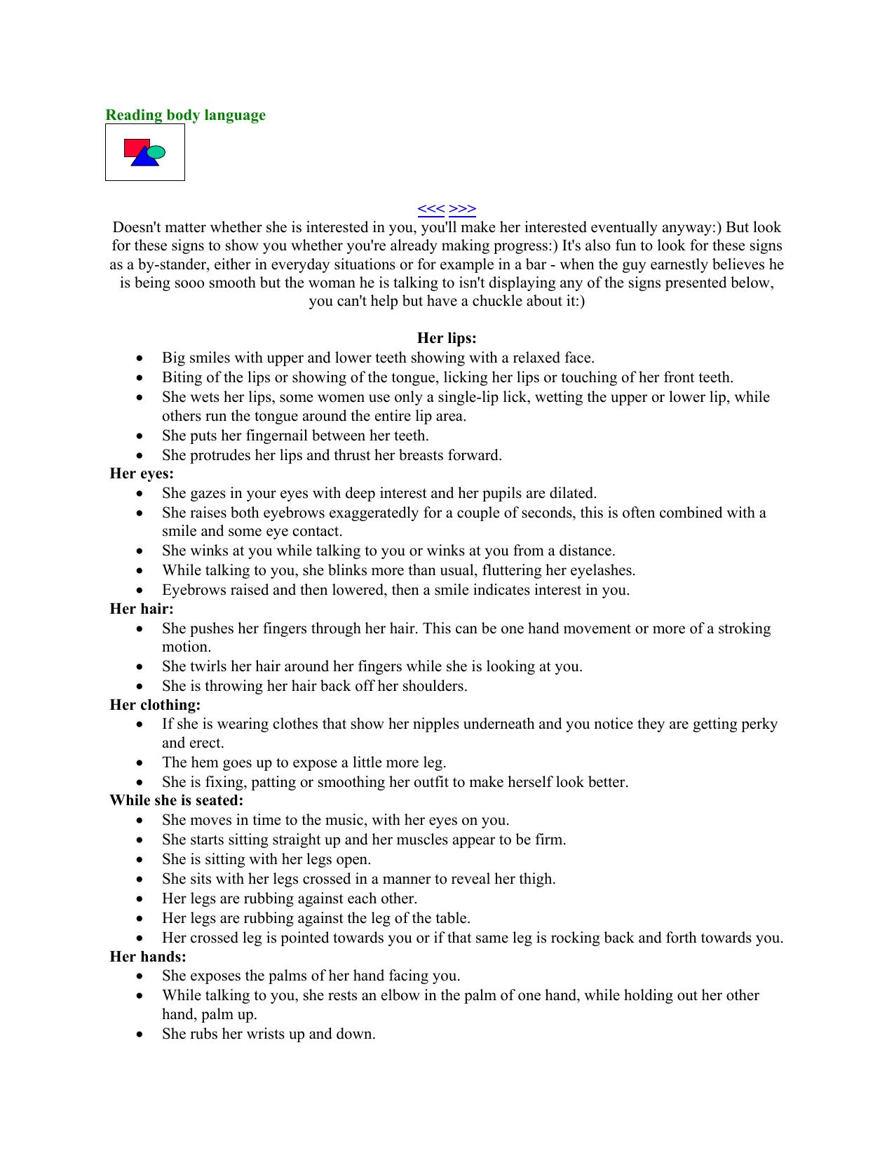 Reading body language by A