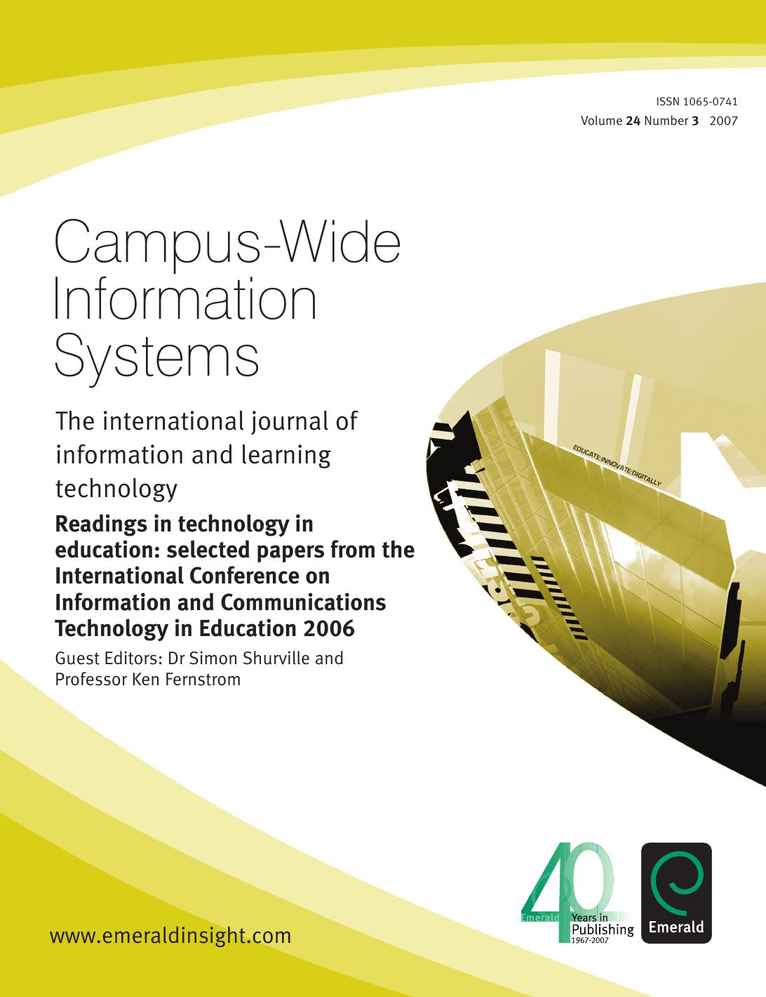 Readings in Technology in Education : Selected Papers from the International Conference on Information and Communications Technology in Education 2006 by Simon Shurville; Ken Fernstrom